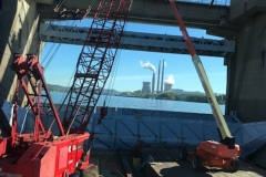 C&B performing work on the gates at Willow Island Lock on the Ohio River